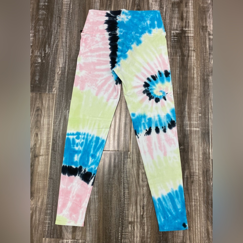 NWT ELECTRIC & ROSE Sunset Wave Tie Dye Leggings